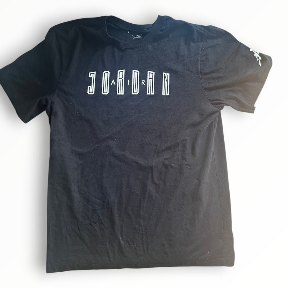 Jordan Black Graphic Tee Shirt | Size Large | EUC